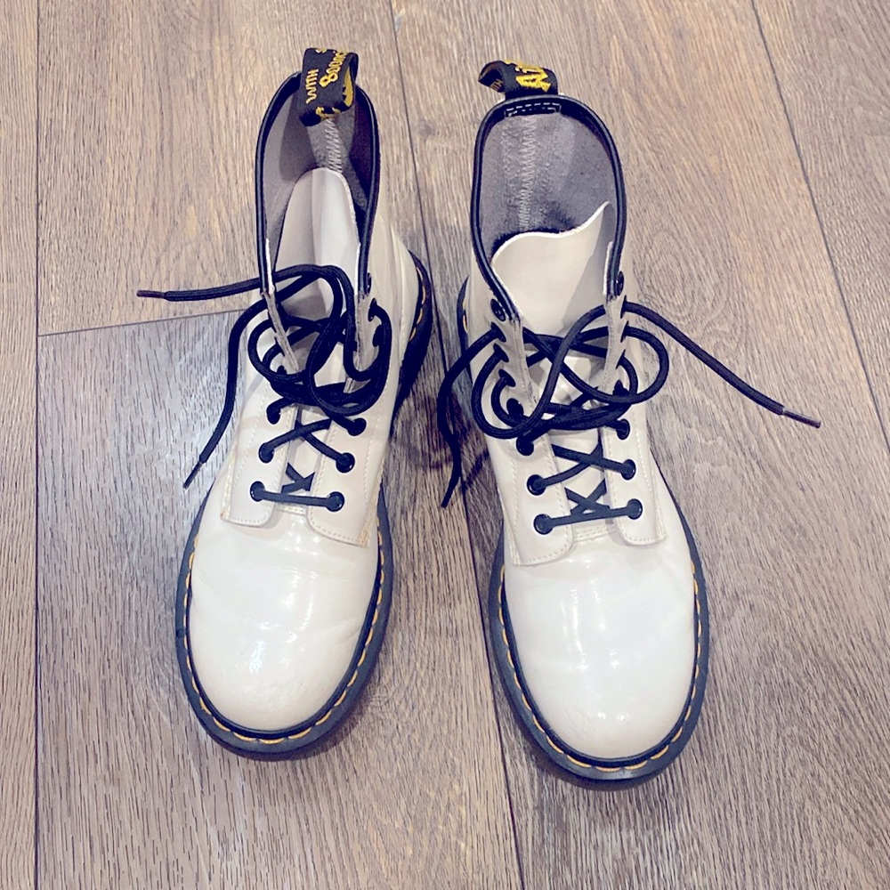 White Doc Martens 1460W, Womens Size 9, worn twice
